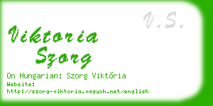 viktoria szorg business card